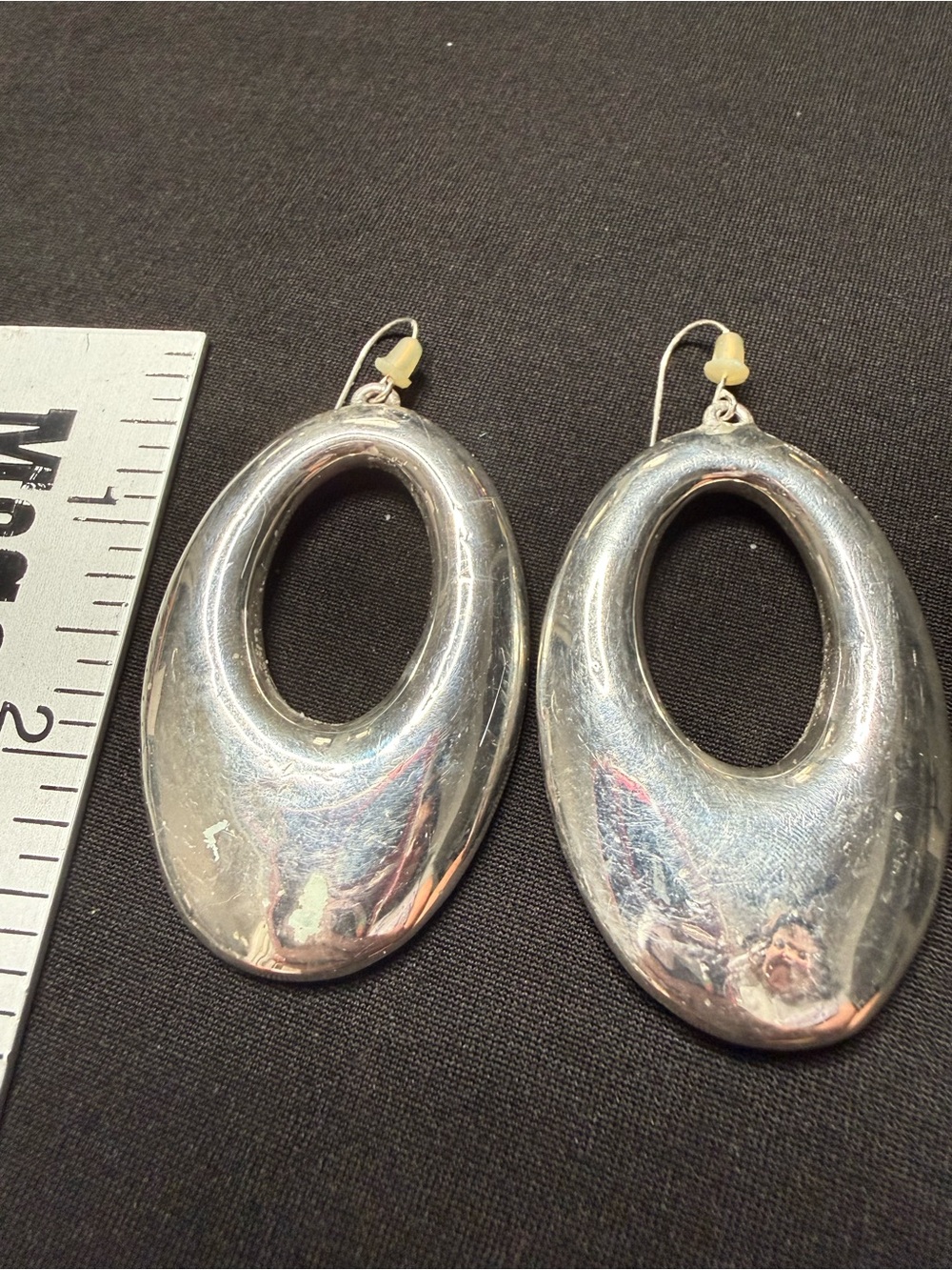 Classic Sterling Silver Oval Drop Earrings - Women Jewelry